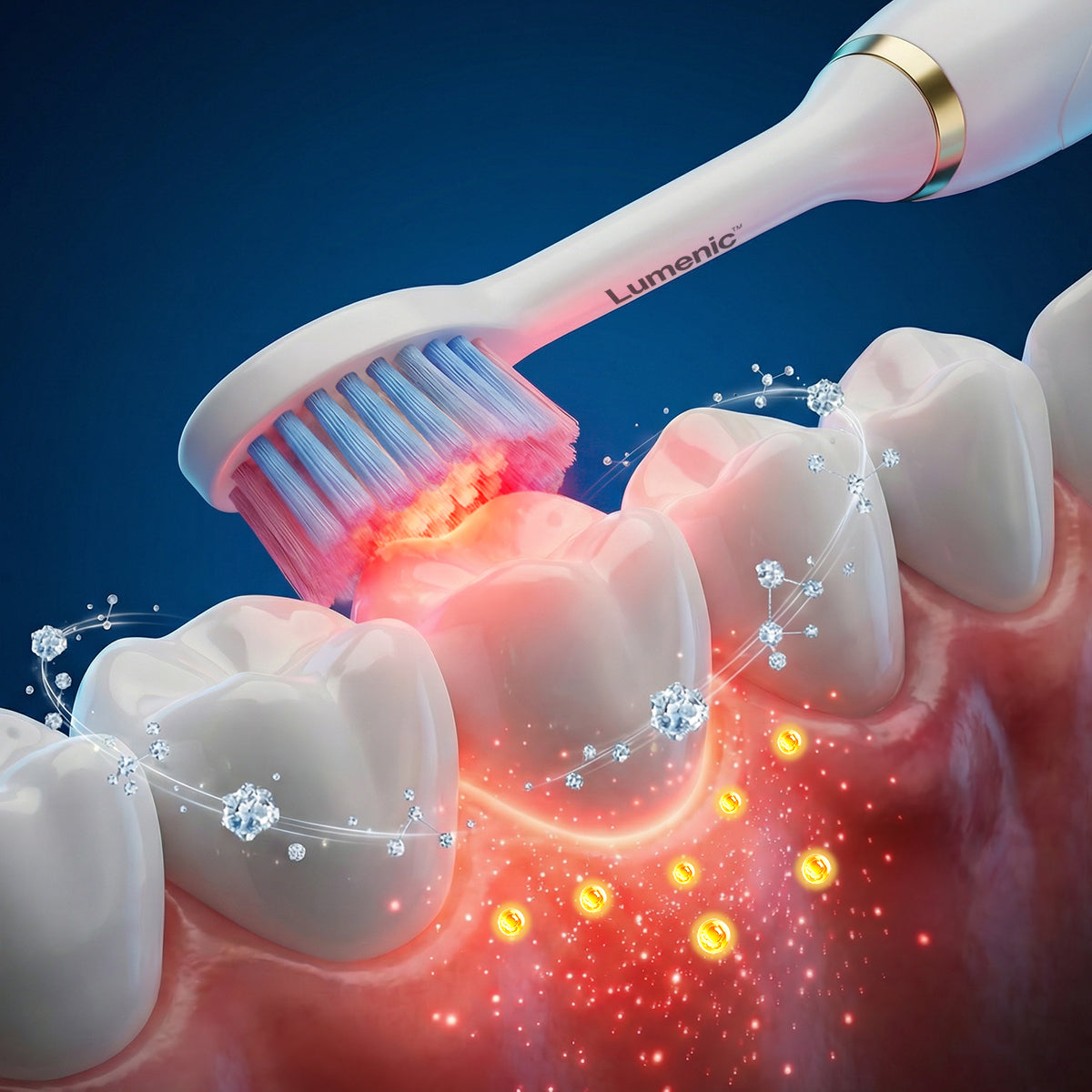 Sistema Lumenic™ de doble luz y 3D-Oscillo™ para un blanco sin dolor