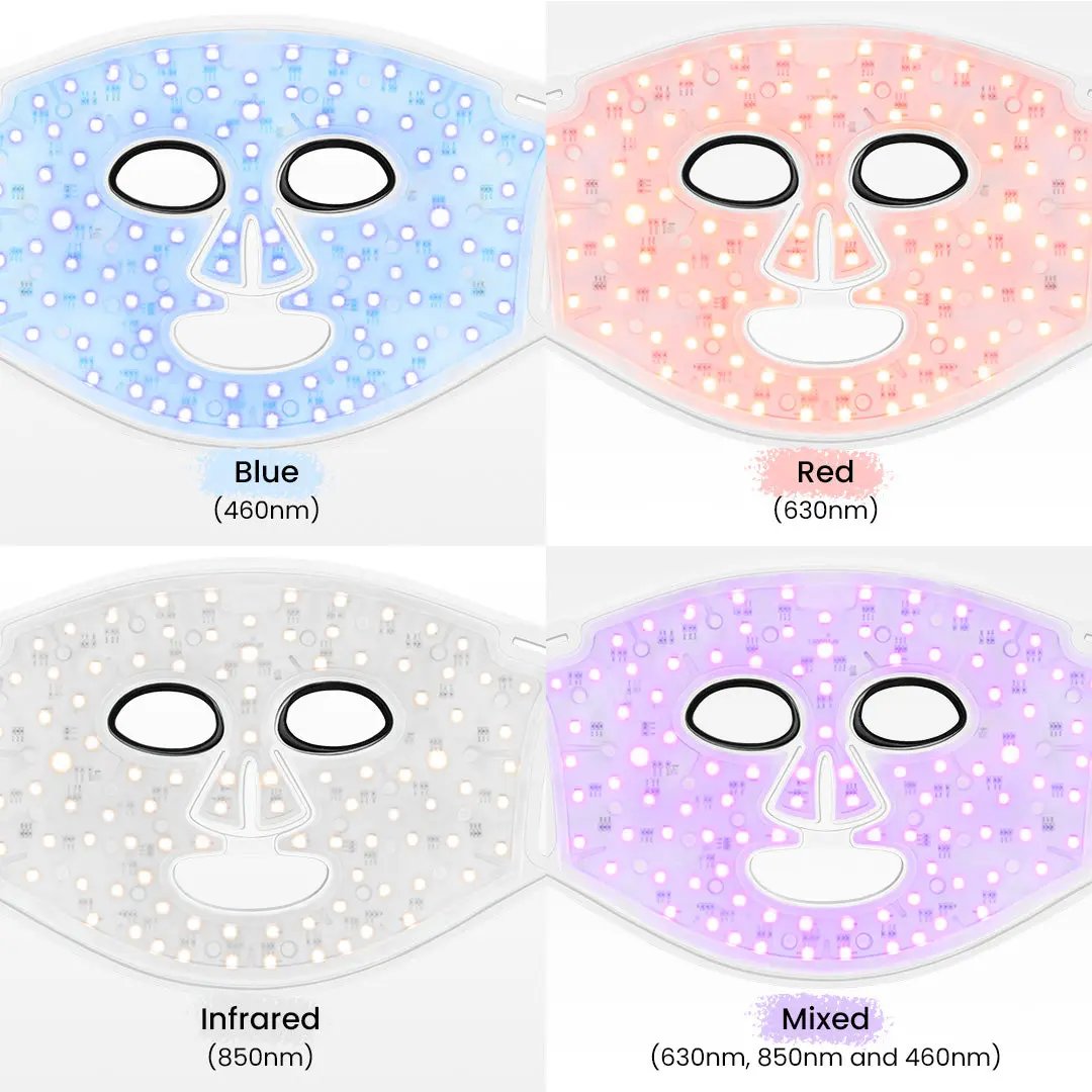 DermRays LED Light Therapy Mask For Face, Neck and Décolletage, Revitalize & Renew Your Skin DermRays DermRays