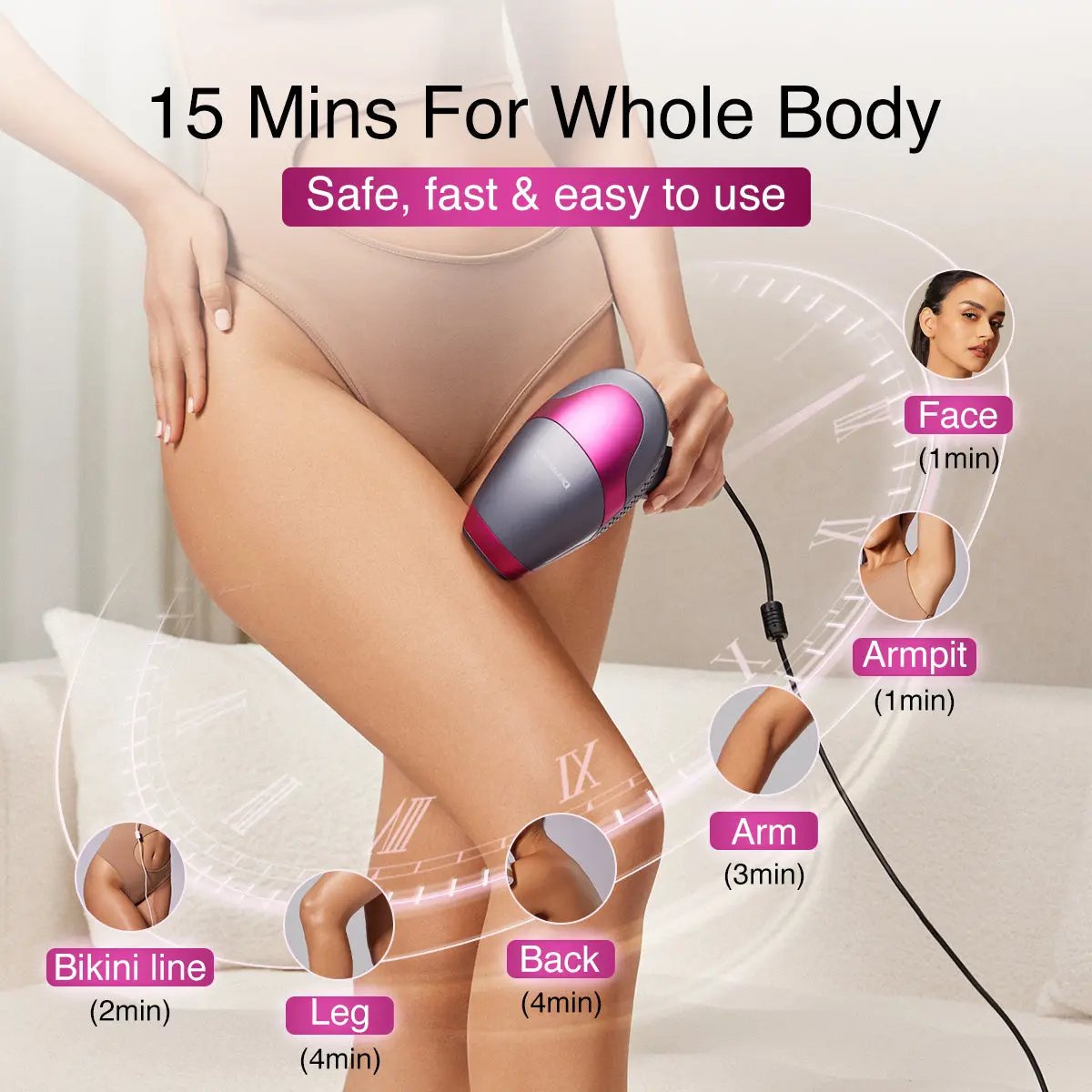 DermRays V6S Diode Laser Hair Removal, 1064nm, Specifically For Dark Skin Dermrays DermRays