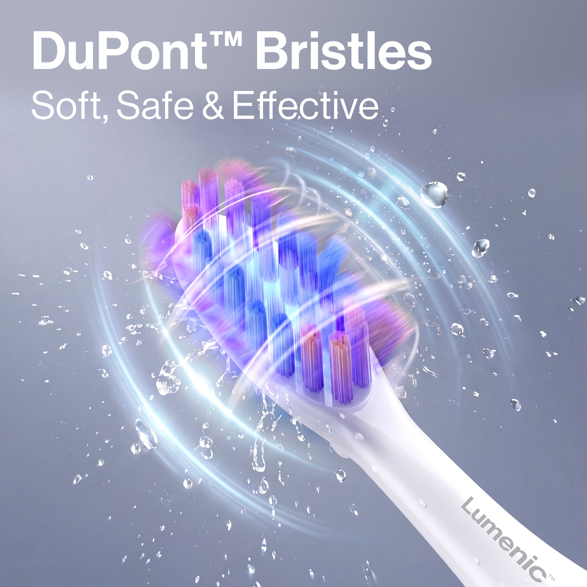 Cabezales de repuesto para cepillos de dientes Lumenic™ Dual-Light (2 piezas)