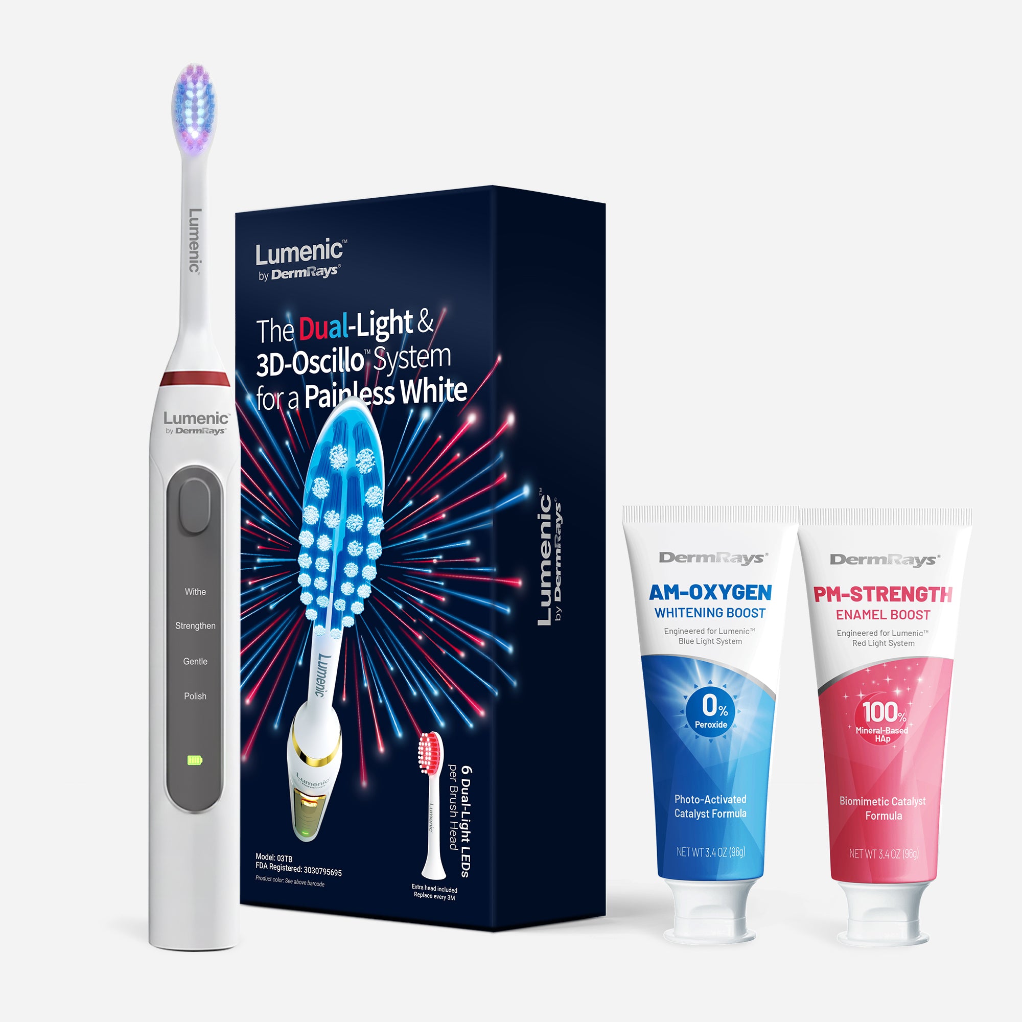 Lumenic™ Dual-Light & 3D-Oscillo™ System for a Painless White