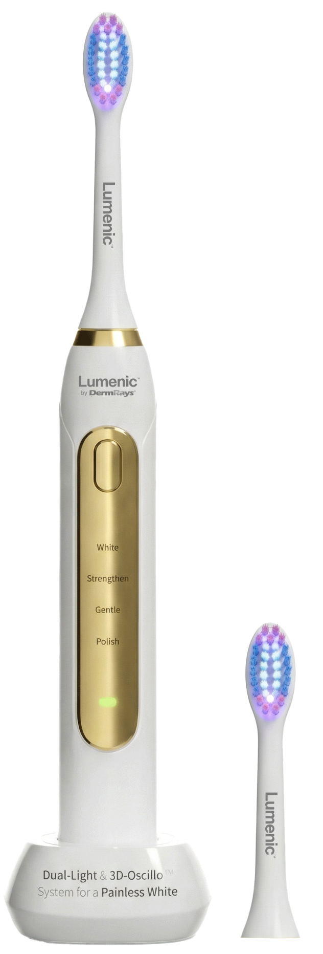 Lumenic™ Dual-Light™ Electric <br>Toothbrush<br>
 (with 2 brush heads)