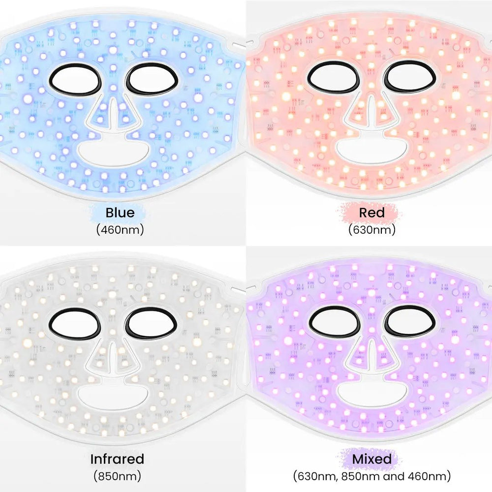 DermRays LED Light Therapy Mask For Face, Neck and Décolletage, Revita