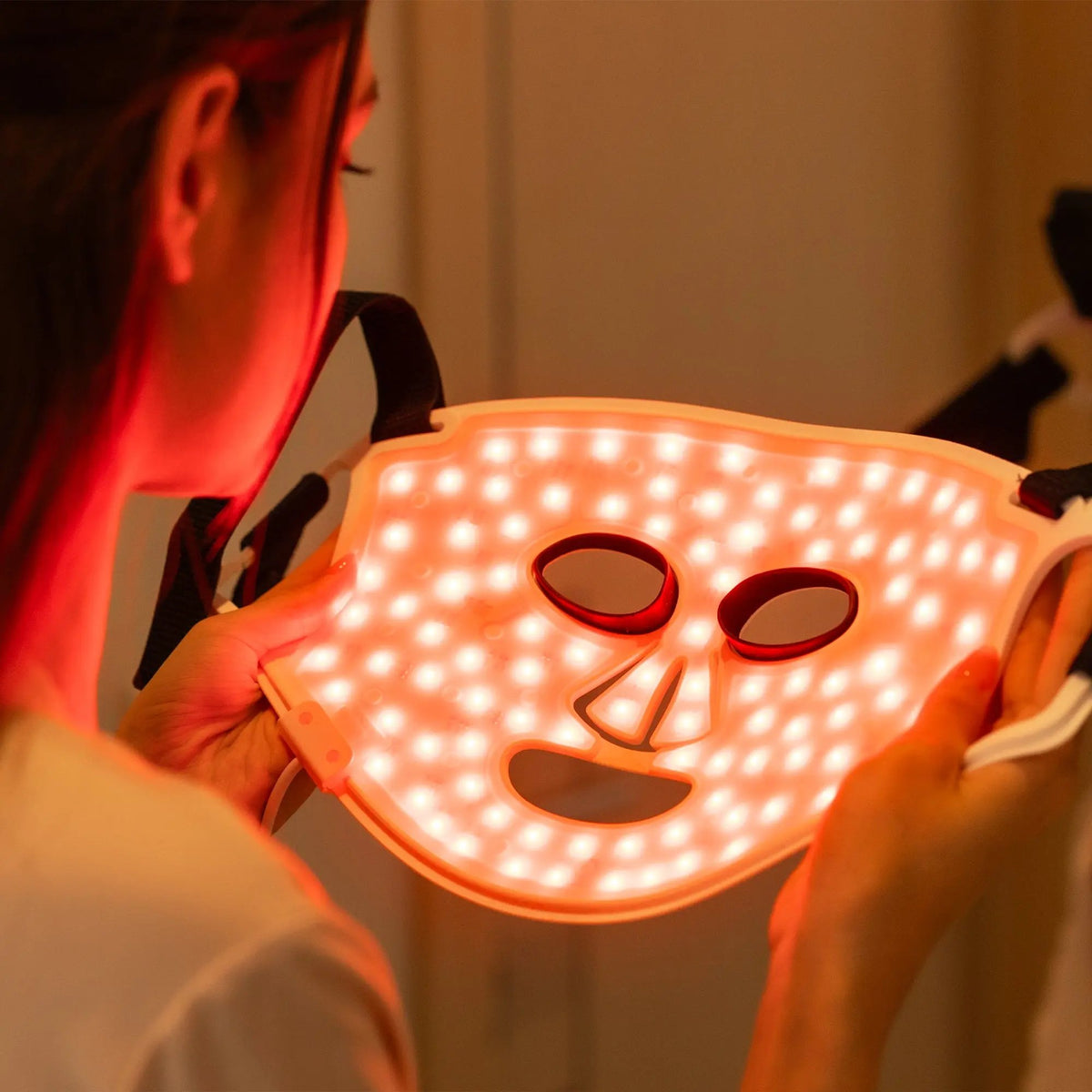 DermRays LED Light Therapy Mask For Face, Neck and Décolletage, Revita