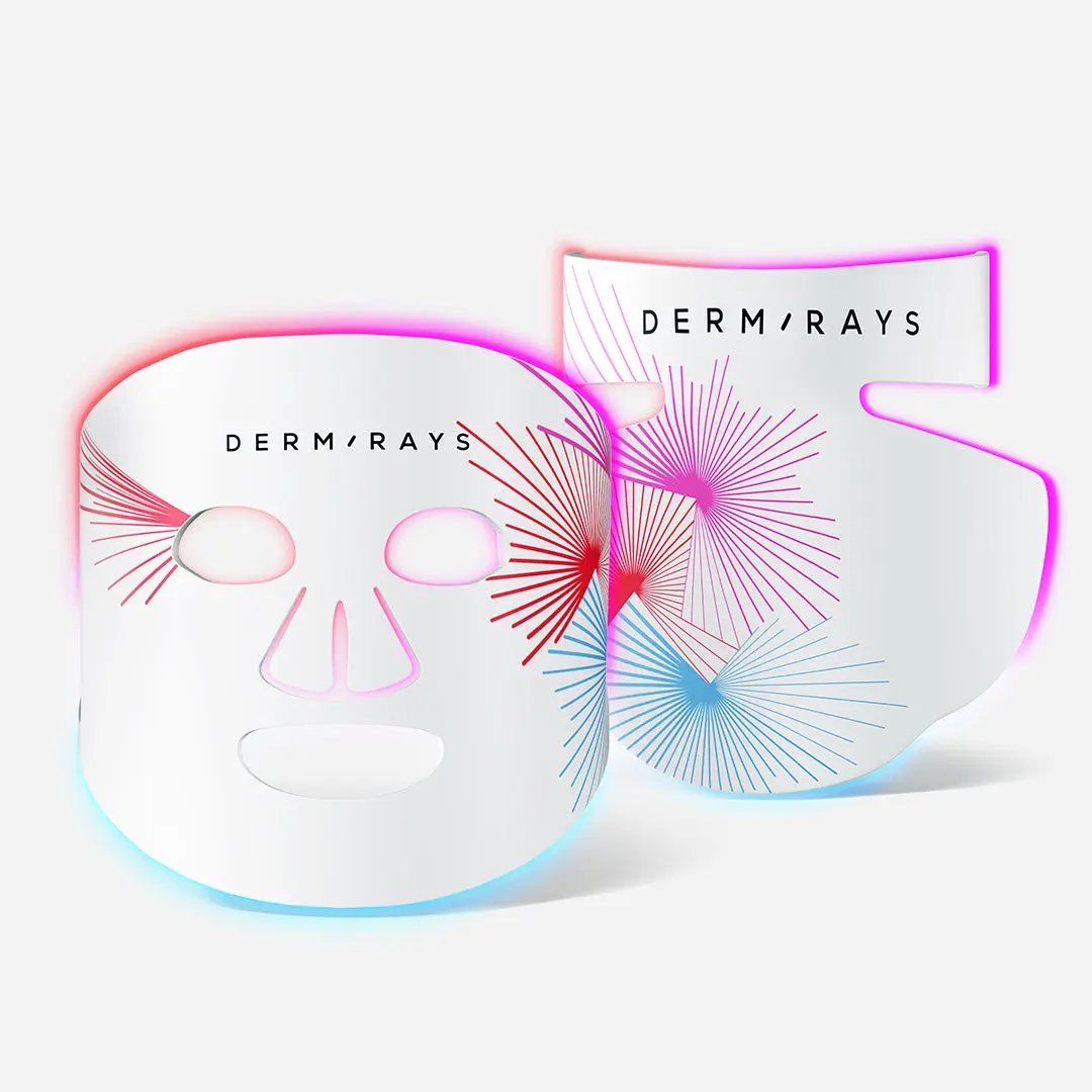 DermRays LED Light Therapy Mask For Face, Neck and Décolletage, Revitalize & Renew Your Skin DermRays DermRays